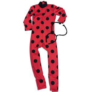 Girls  7/8 Ladybug Costume Play Halloween with Headband